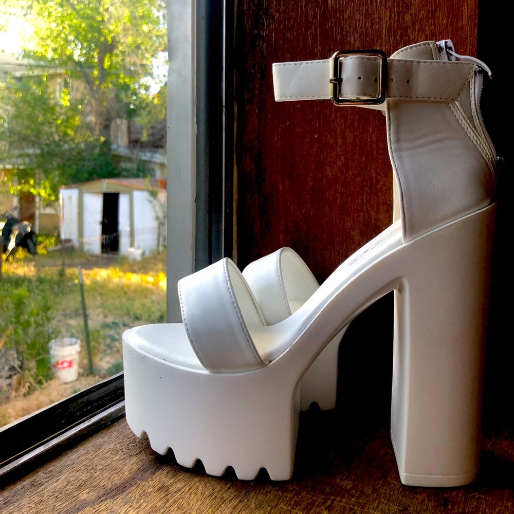 Brand New Gothic Sandal with Chunky Heel